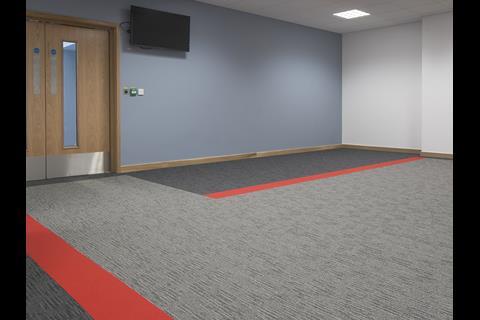 Gradus has supplied flooring for offices which Taylor Woodrow has built as part of the Crossrail depot at Old Oak Common.